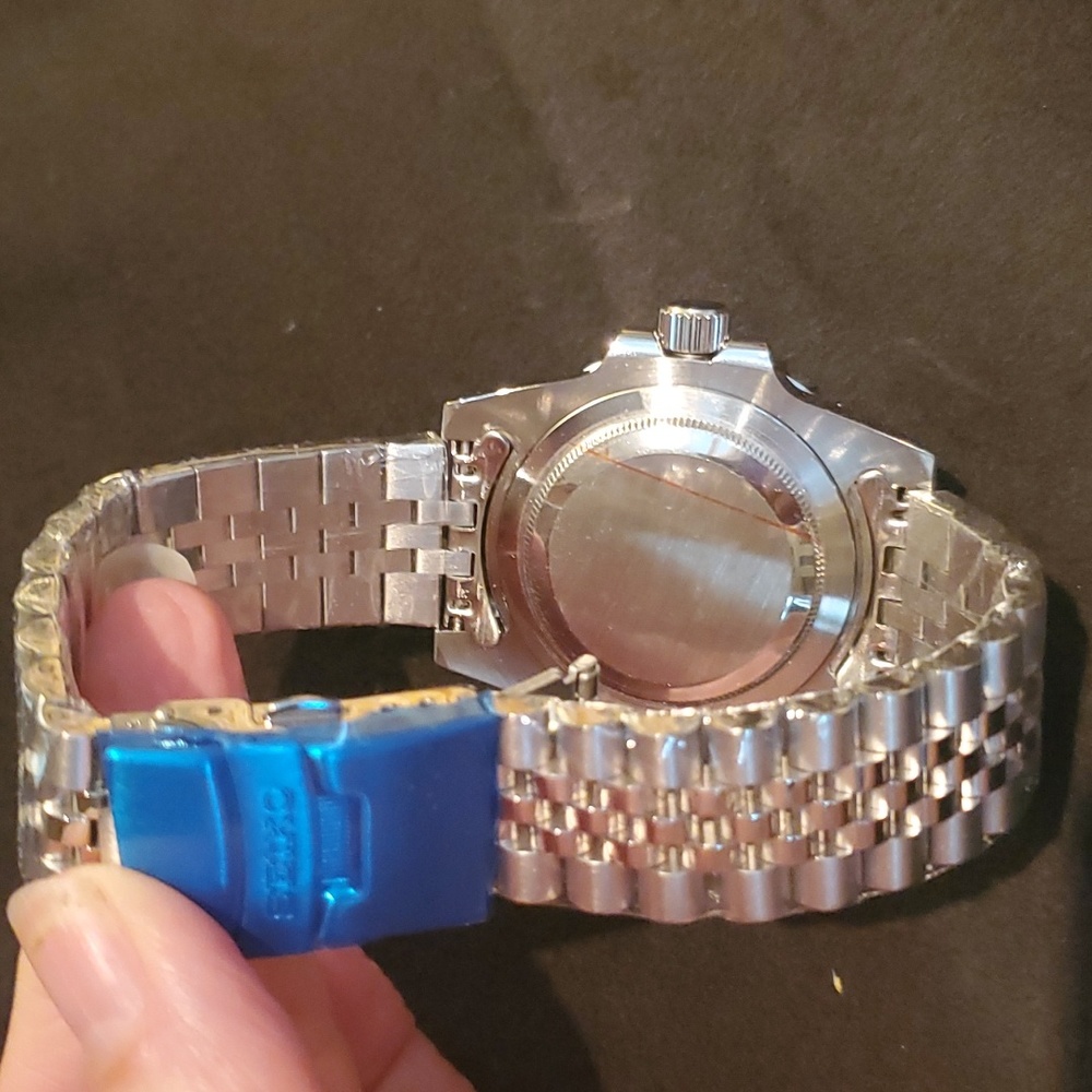 Fully custom built 40mm Seiko Tiffany Blue partial skeleton mod. - Picture 5 of 6